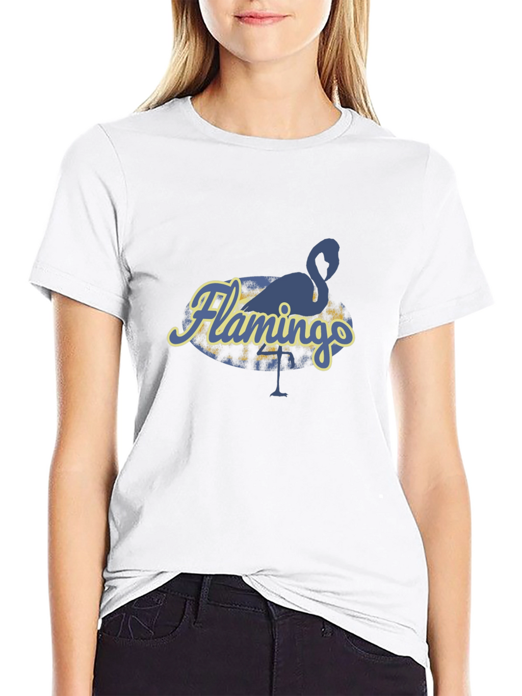Flamingo Graphic T-Shirt - Black