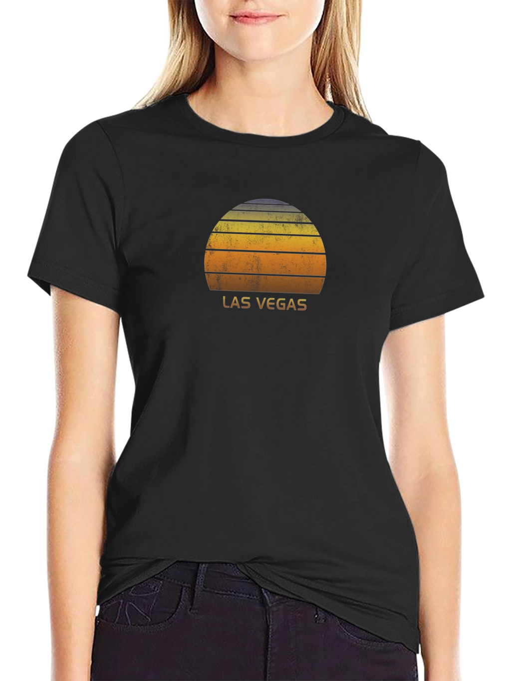 Las Vegas Sunset Graphic Tee - Retro Style