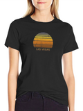 Las Vegas Sunset Graphic Tee - Retro Style