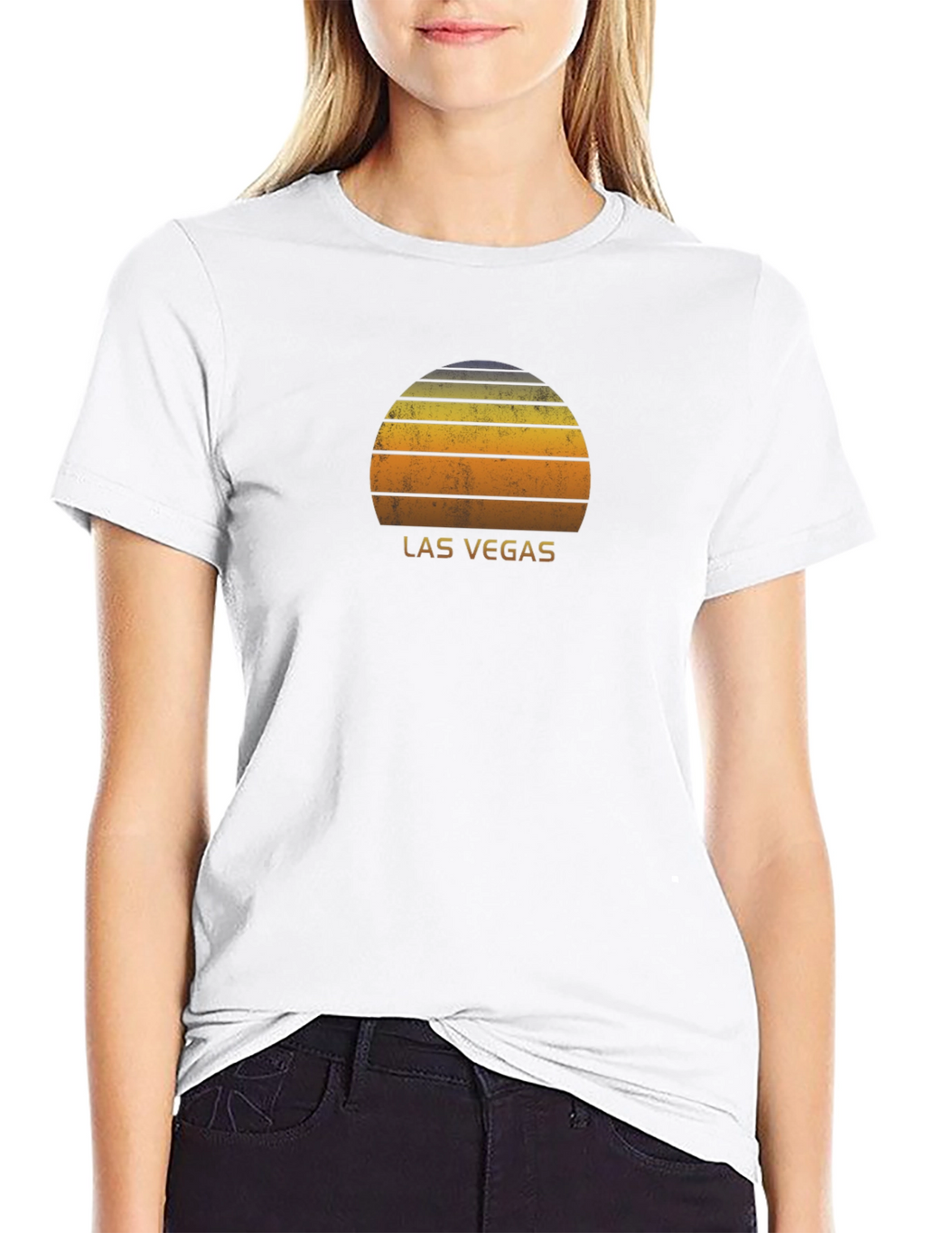Las Vegas Sunset Graphic Tee - Retro Style