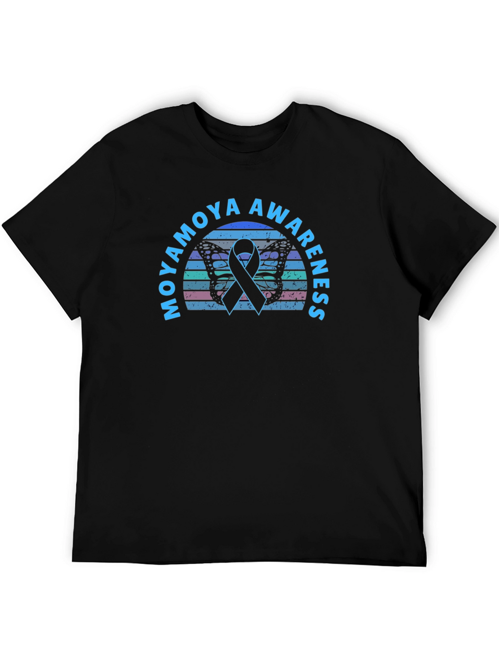 Moyamoya Awareness Butterfly Ribbon T-Shirt