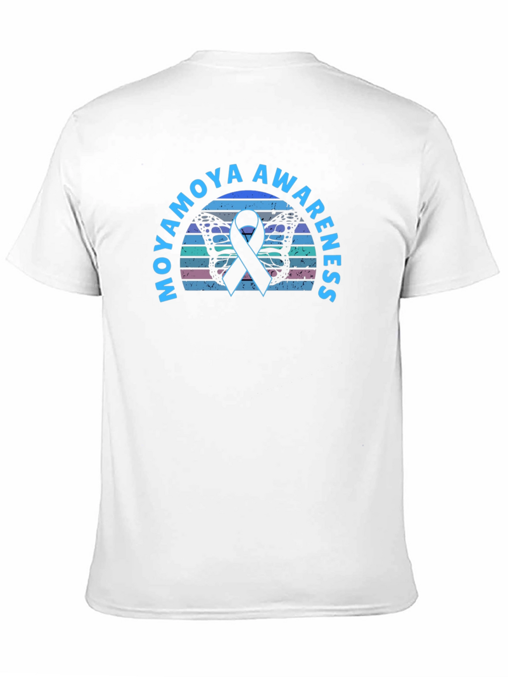 Moyamoya Awareness Butterfly Ribbon T-Shirt