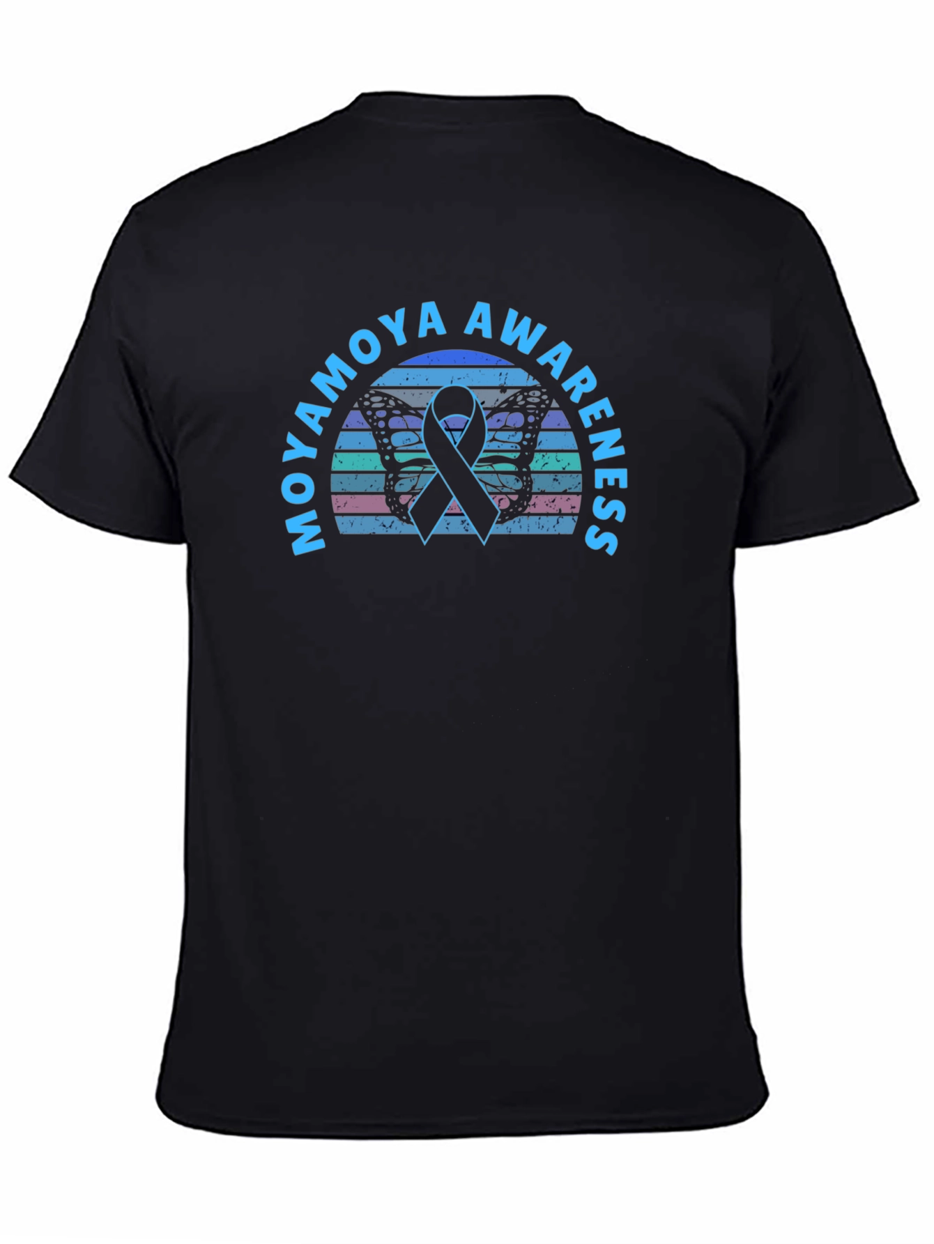 Moyamoya Awareness Butterfly Ribbon T-Shirt