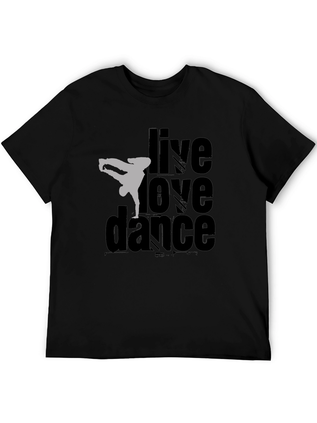 Live Love Dance Graphic Tee - Black