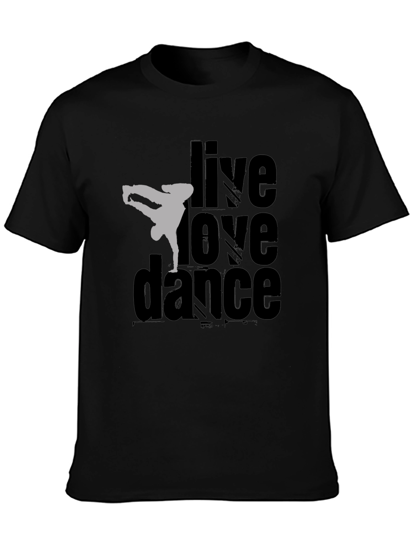 Live Love Dance Graphic Tee - Black