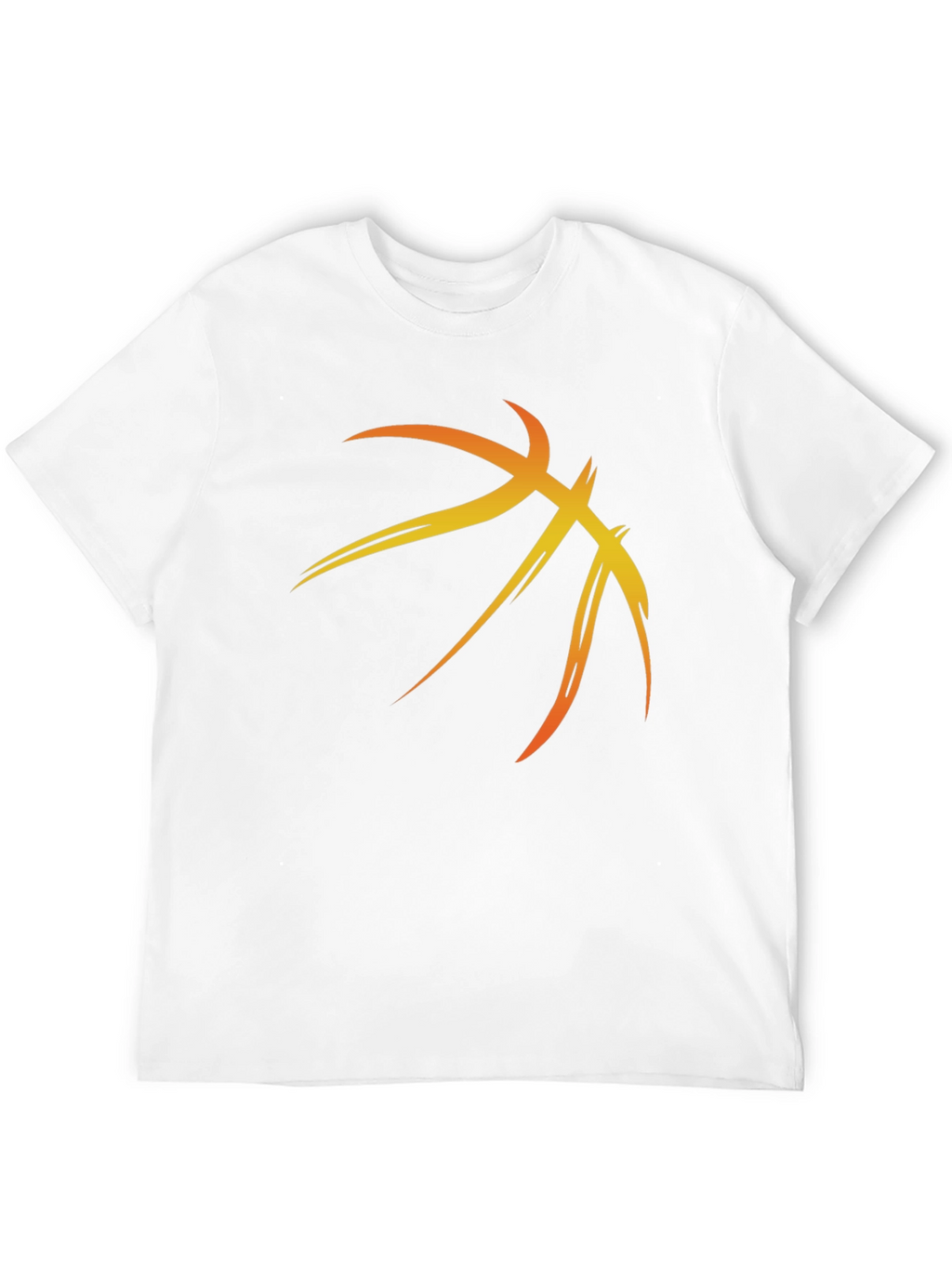 Basketball Graphic Tee - Black Cotton Blend Shirt