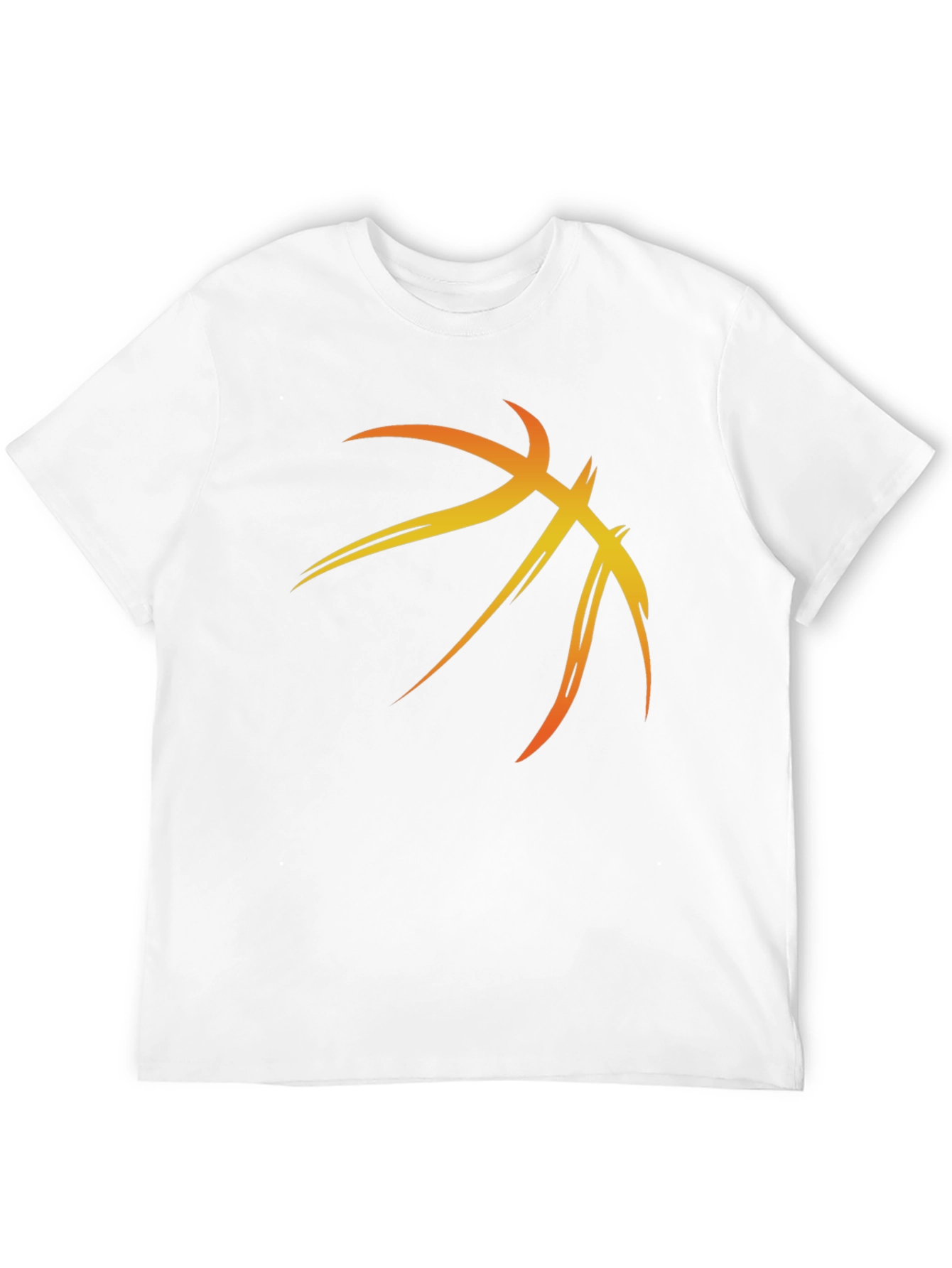 Basketball Graphic Tee - Black Cotton Blend Shirt