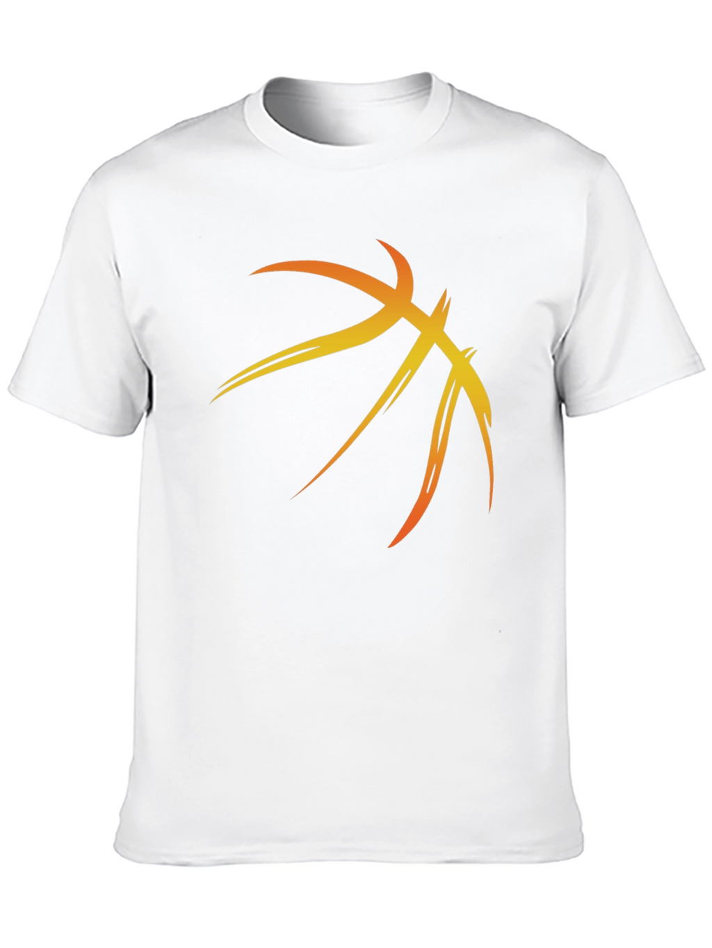 Basketball Graphic Tee - Black Cotton Blend Shirt