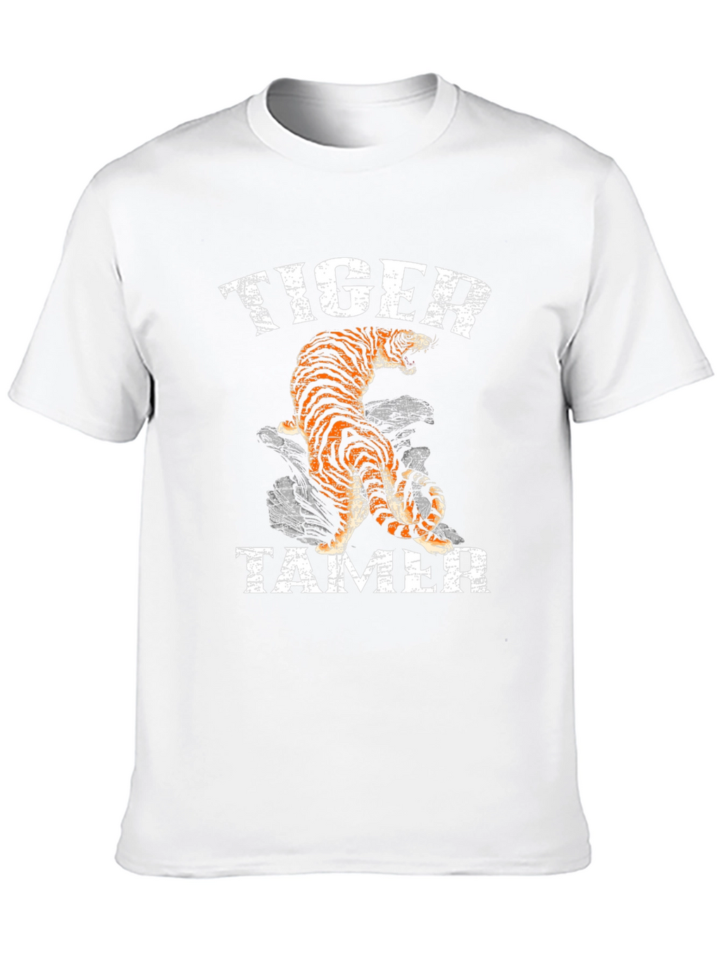 Tiger Tamer Graphic Print Black T-Shirt
