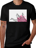 Giraffe Graphic Print Black Tee