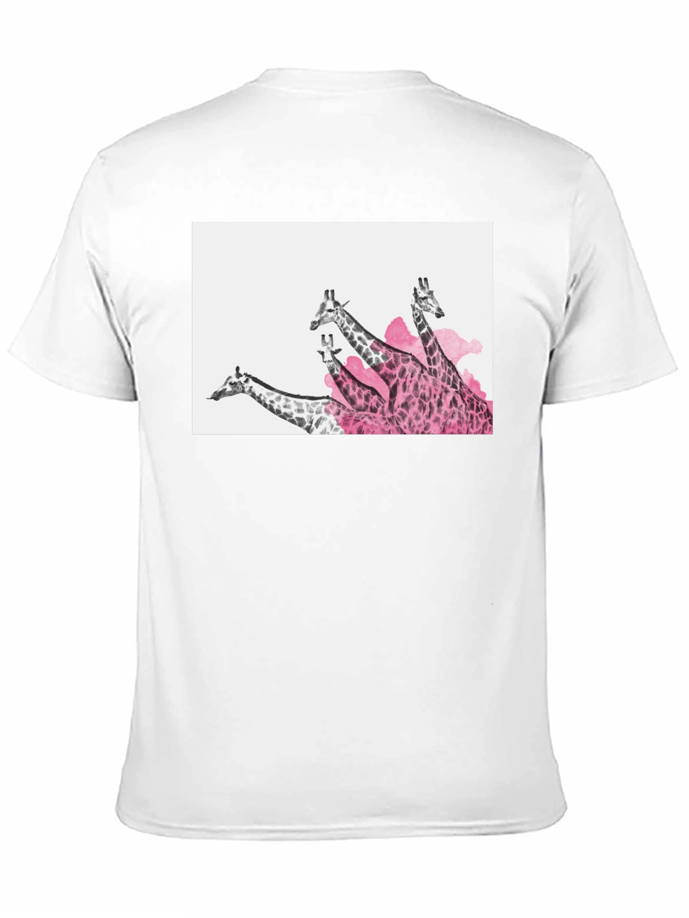 Giraffe Graphic Print Black Tee