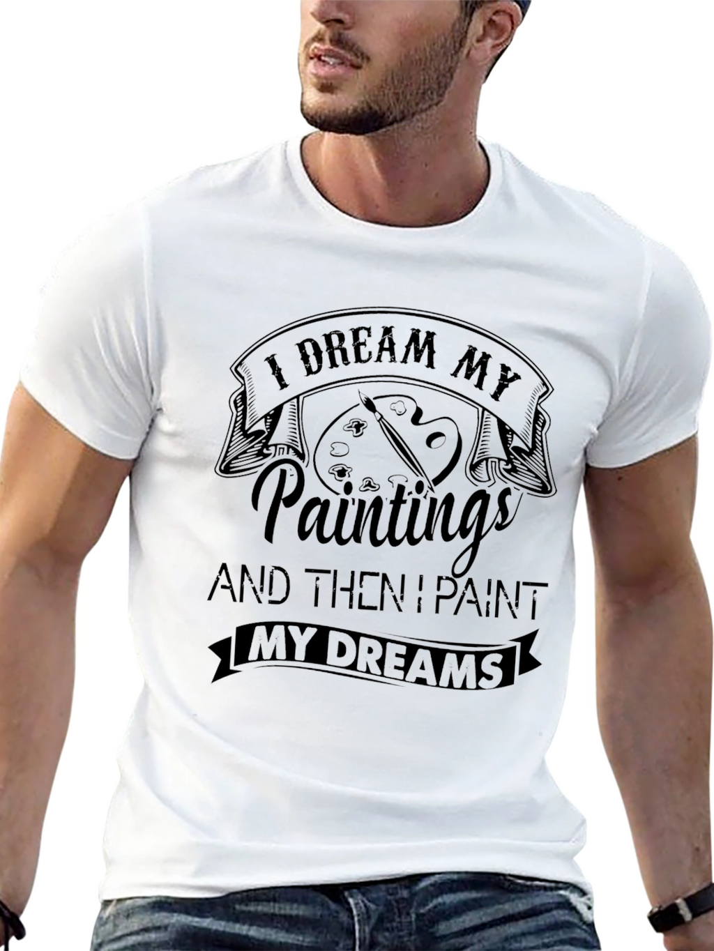 Painter Dreamer Black T-Shirt