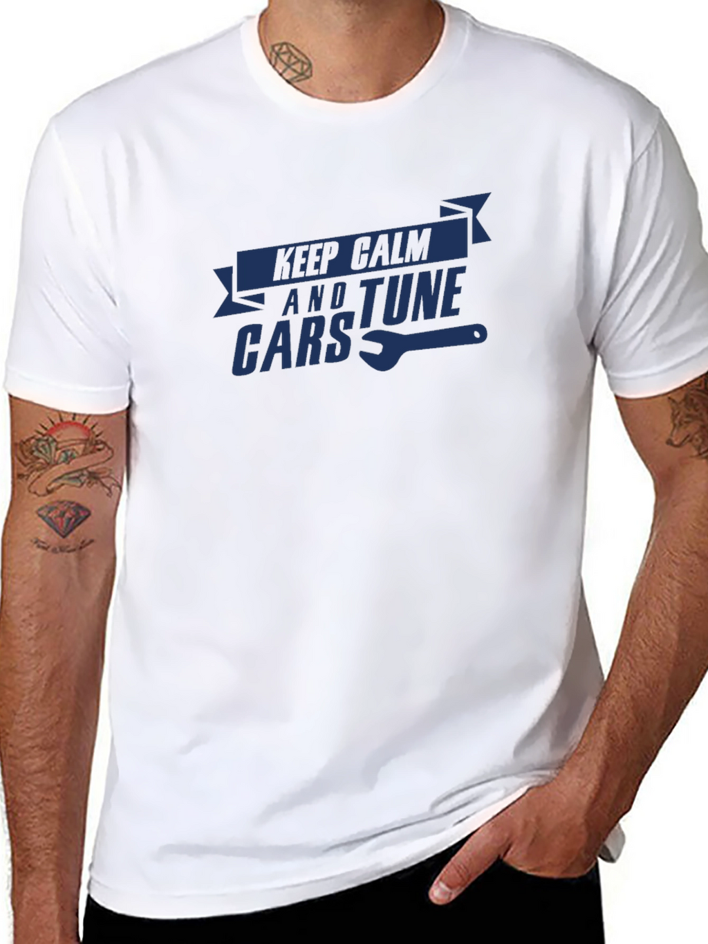 Keep Calm and Tune Cars Graphic T-Shirt