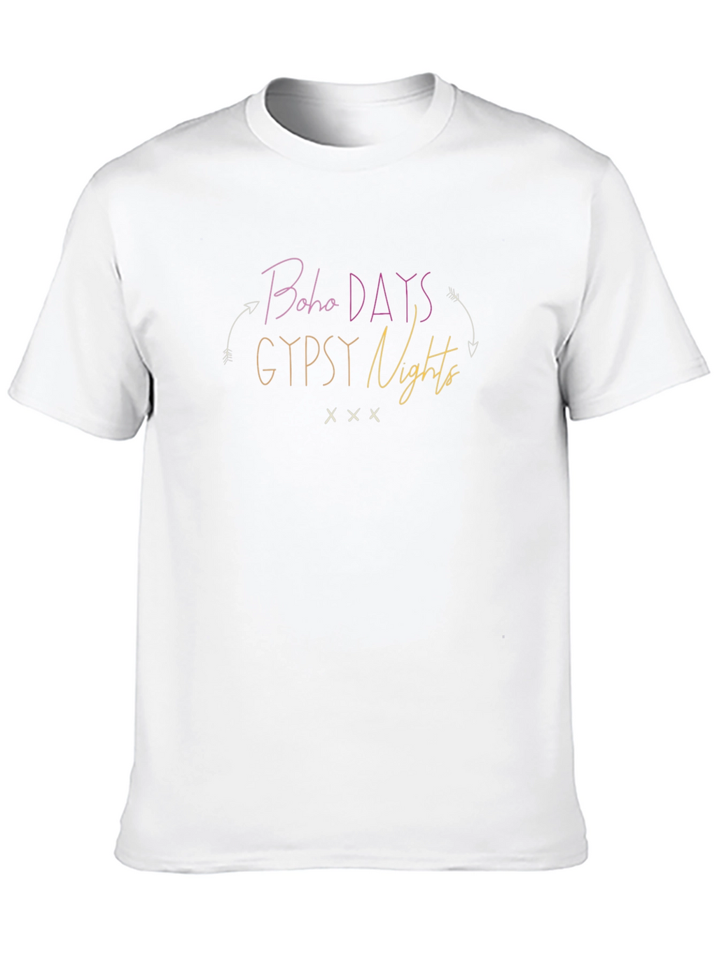 Boho Days Gypsy Nights Graphic T-Shirt Casual Wear