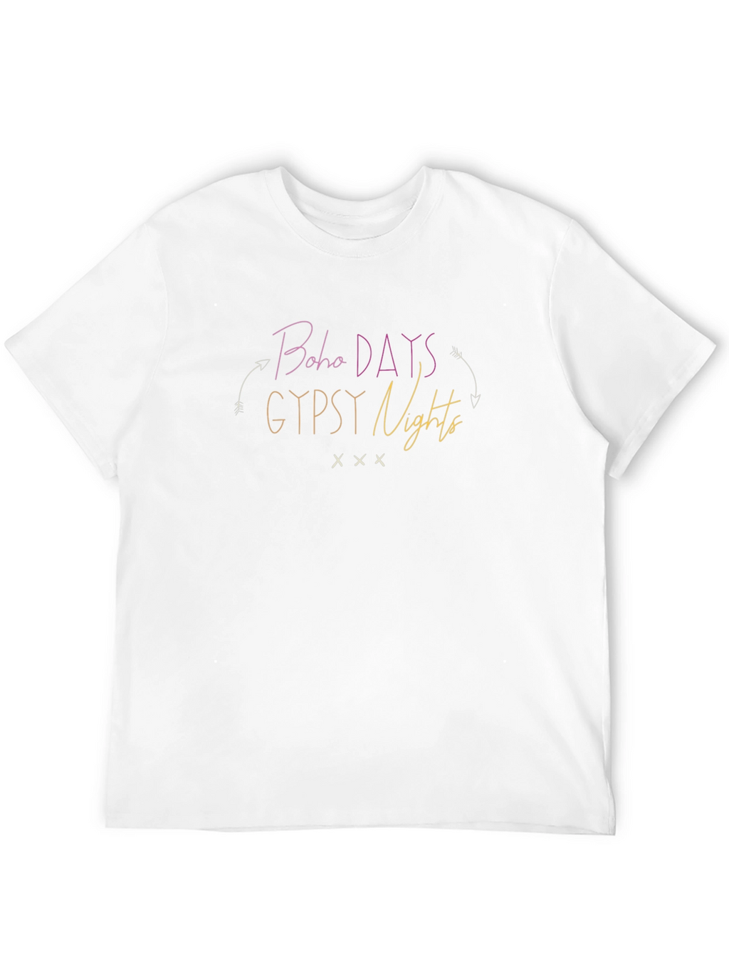 Boho Days Gypsy Nights Graphic T-Shirt Casual Wear