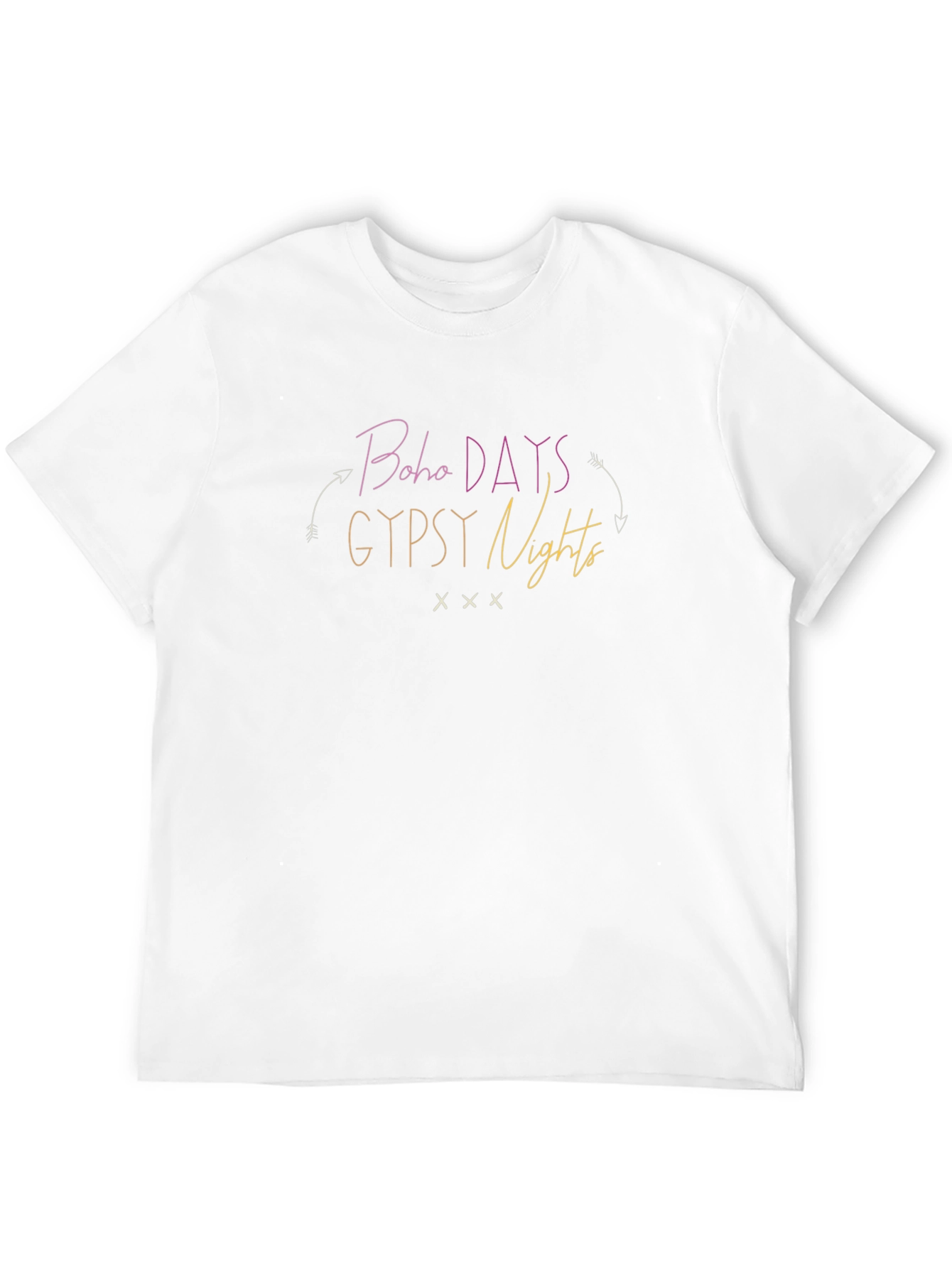 Boho Days Gypsy Nights Graphic T-Shirt Casual Wear