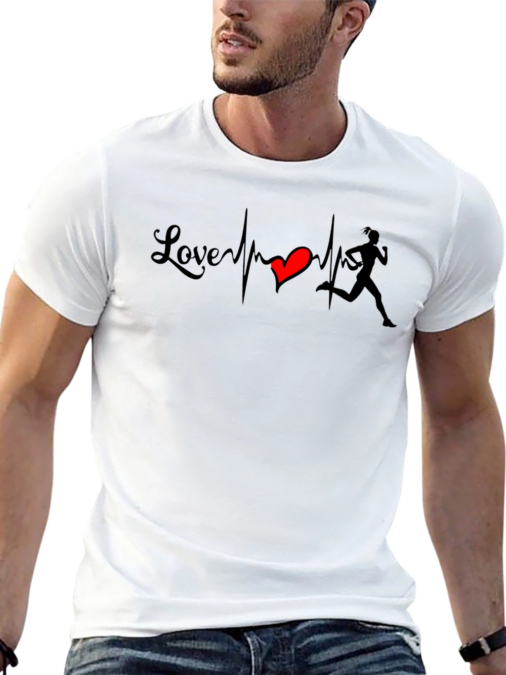 Love Running Heartbeat T-Shirt
