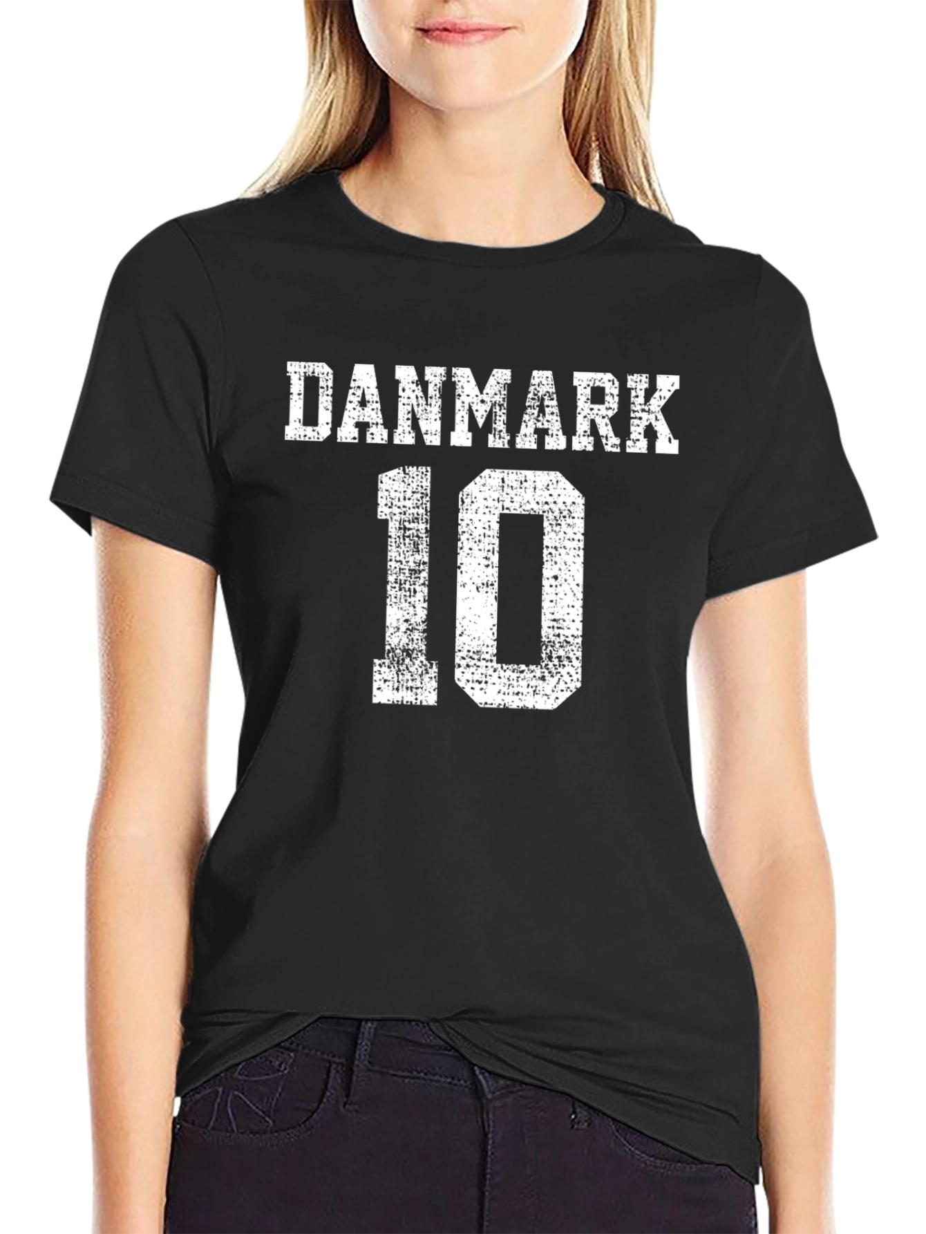 DANMARK 10 T-Shirt - Black Cotton Tee