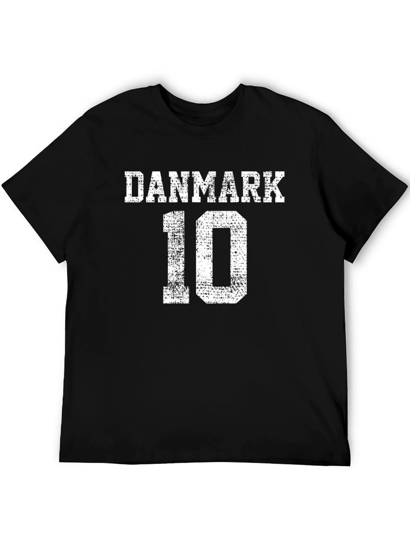 DANMARK 10 T-Shirt - Black Cotton Tee