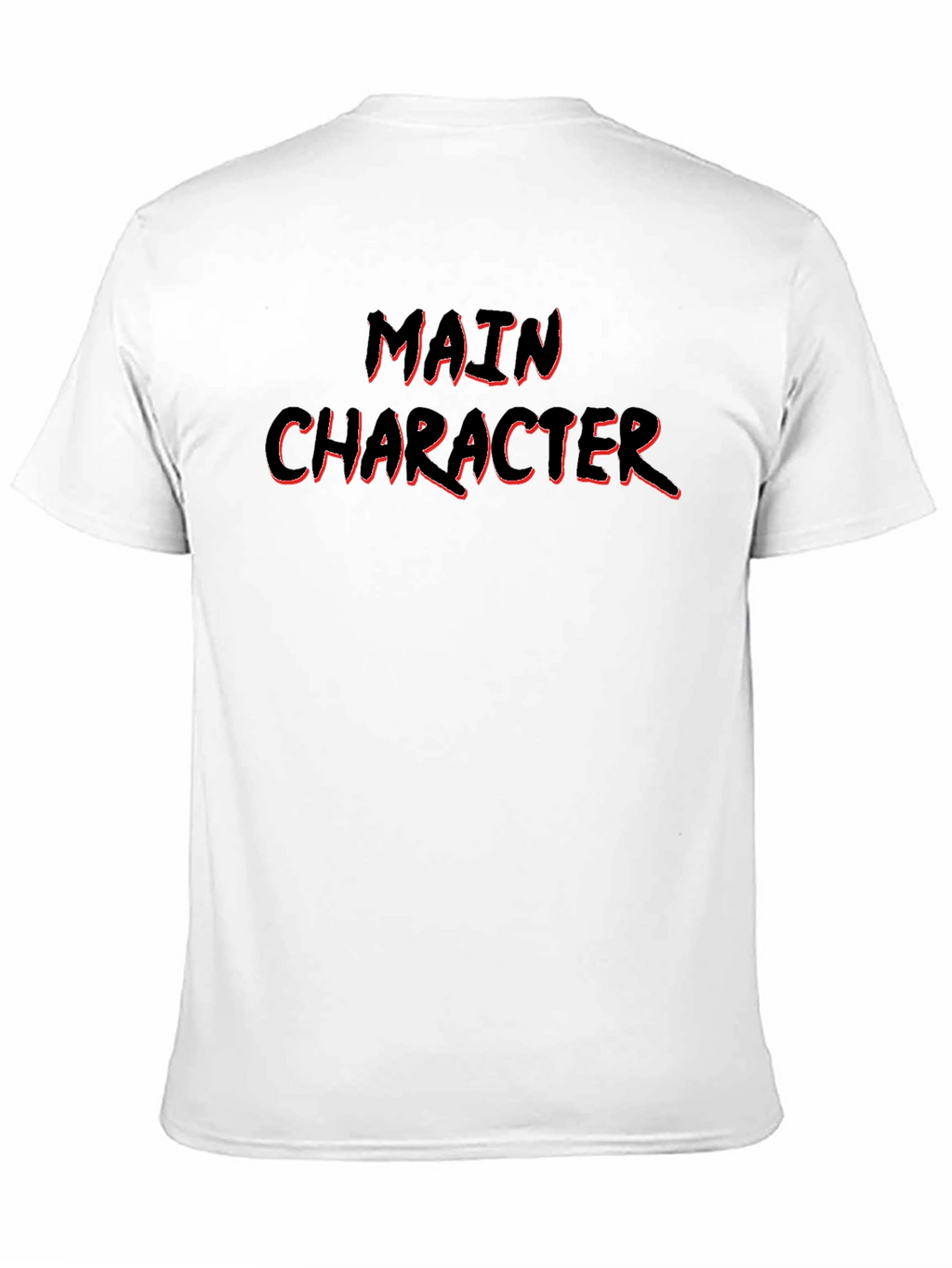 Main Character Graphic Tee - Black Cotton