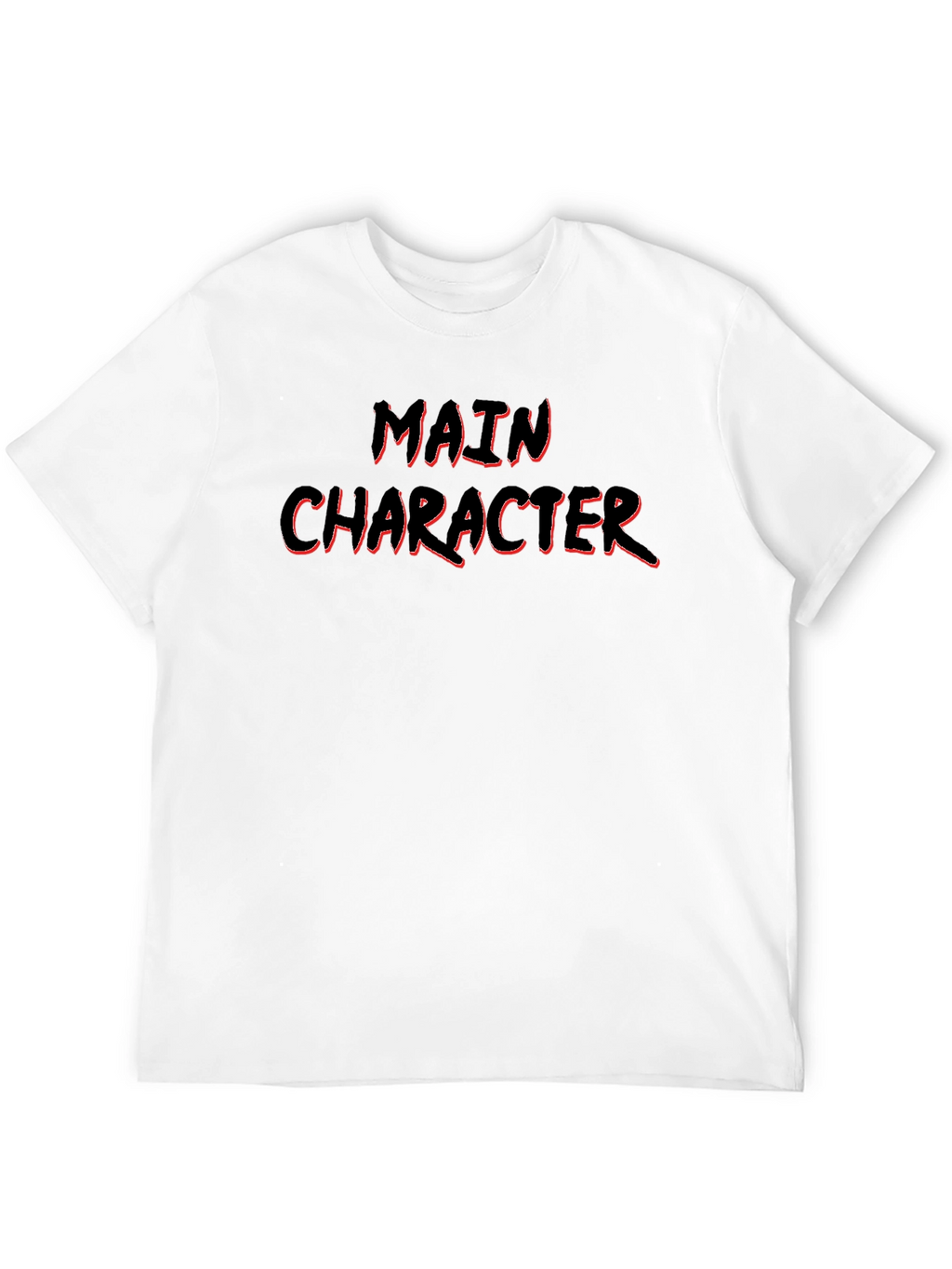 Main Character Graphic Tee - Black Cotton