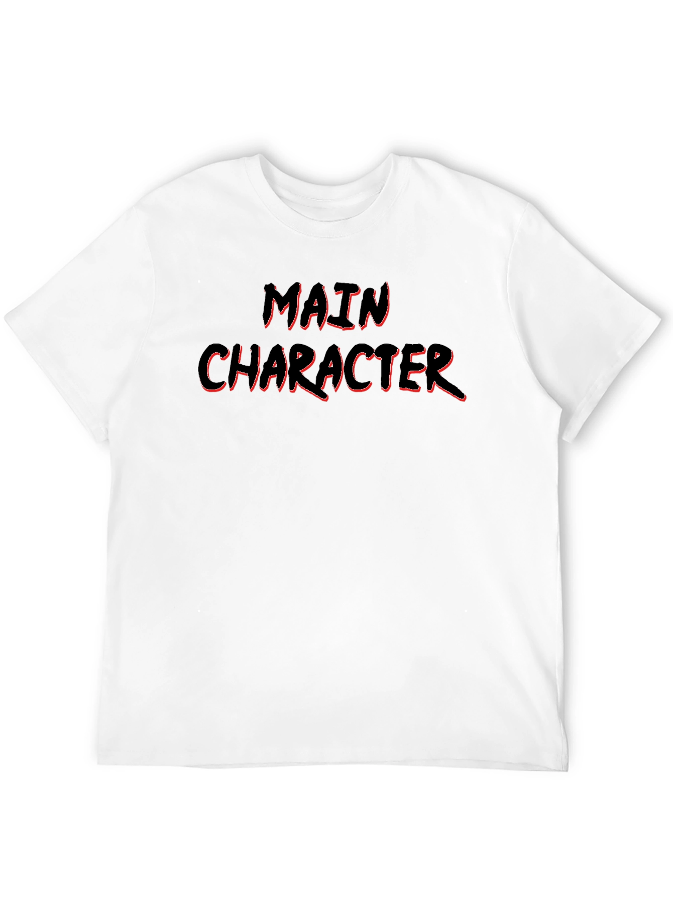 Main Character Graphic Tee - Black Cotton