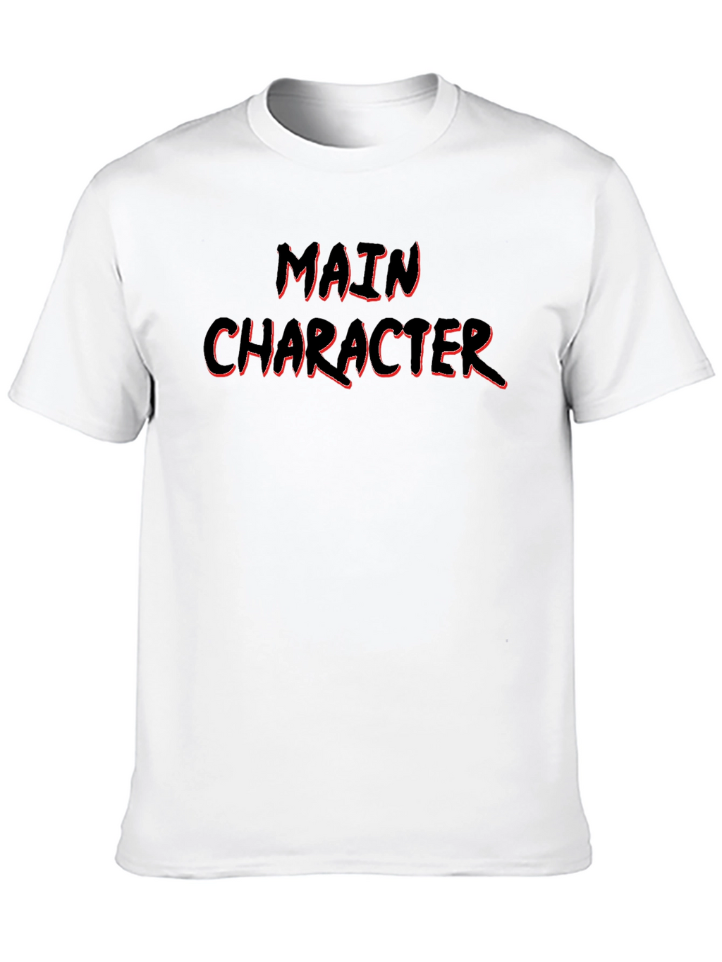 Main Character Graphic Tee - Black Cotton