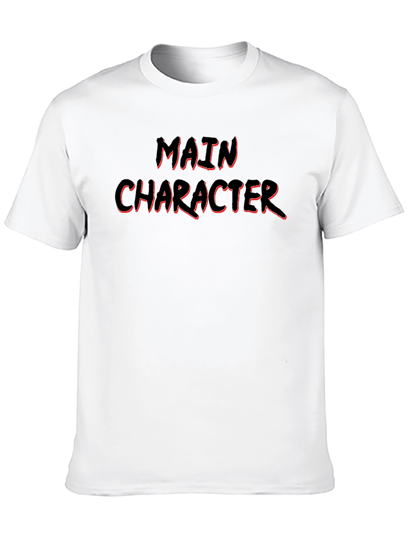 Main Character Graphic Tee - Black Cotton