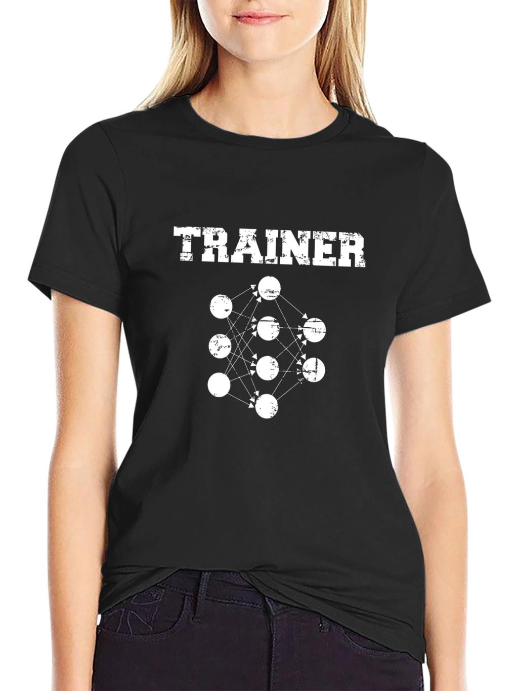 Trainer Neural Network Black T-Shirt