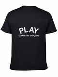 PLAY Comme des Garcons Black Graphic Tee