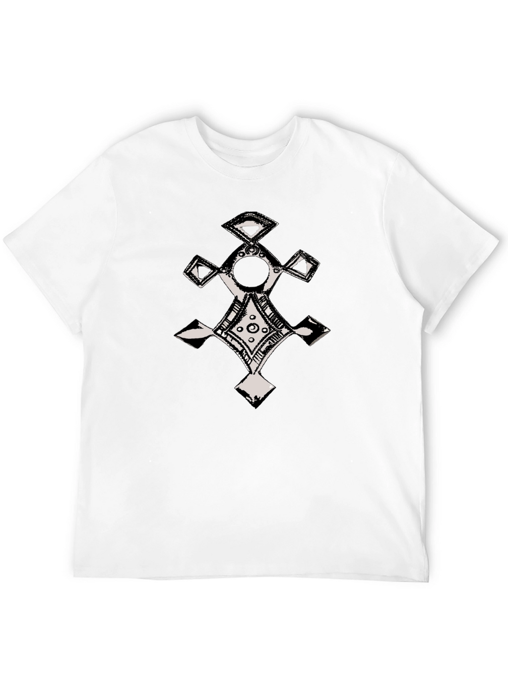 Ethnic Cross Graphic T-Shirt