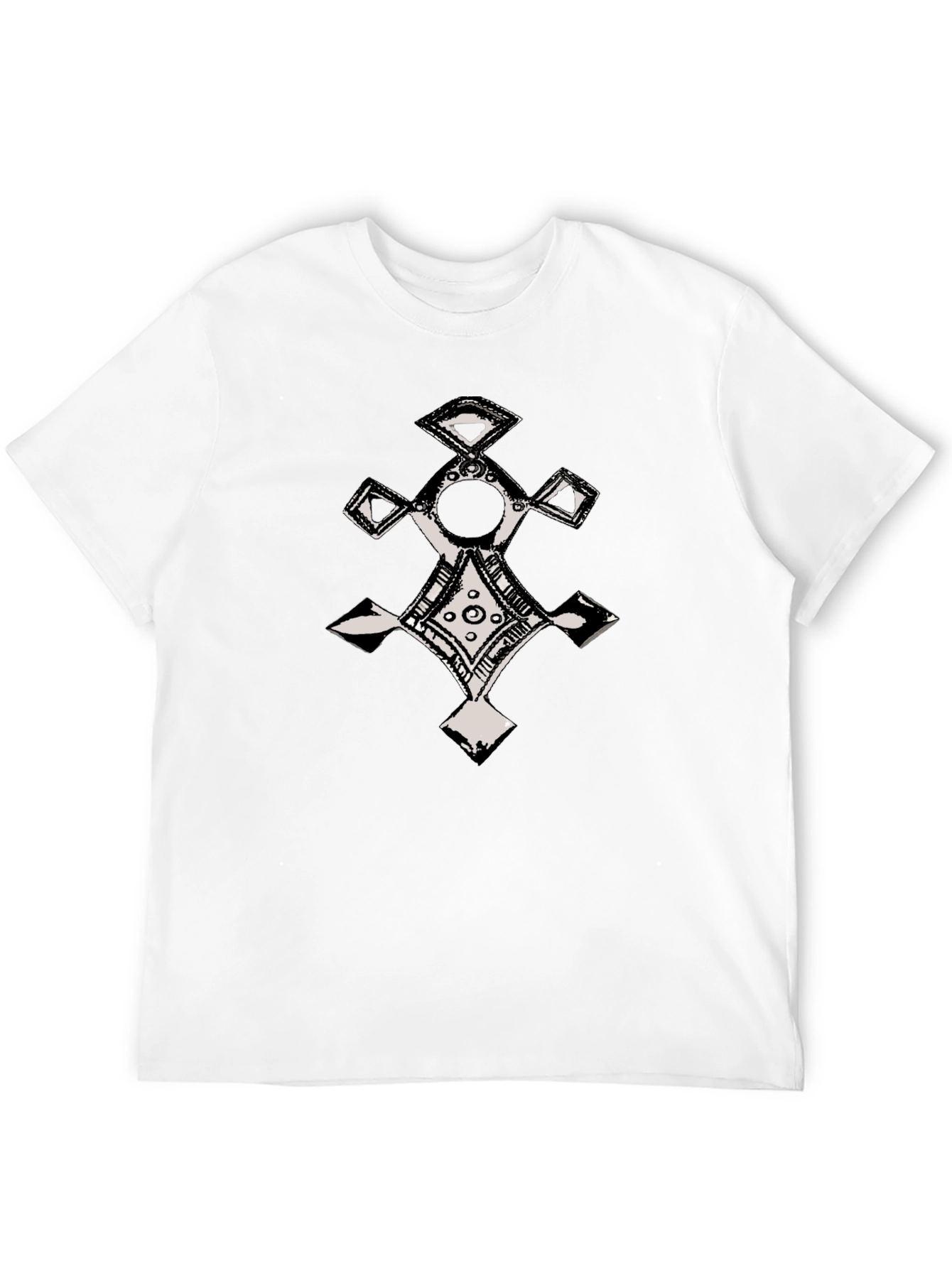 Ethnic Cross Graphic T-Shirt