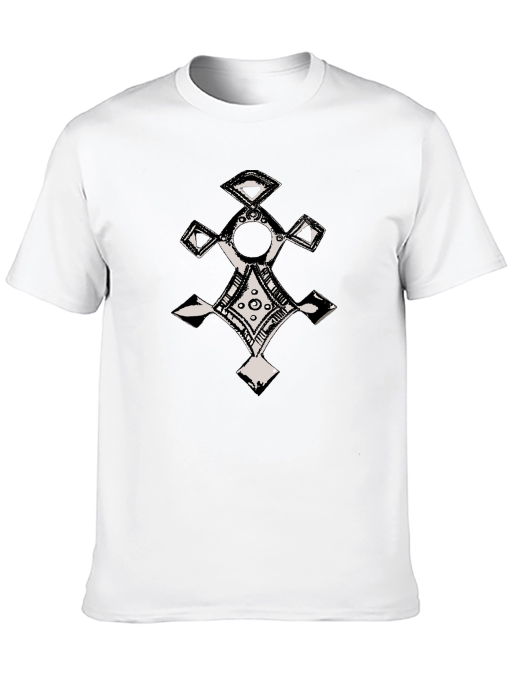 Ethnic Cross Graphic T-Shirt