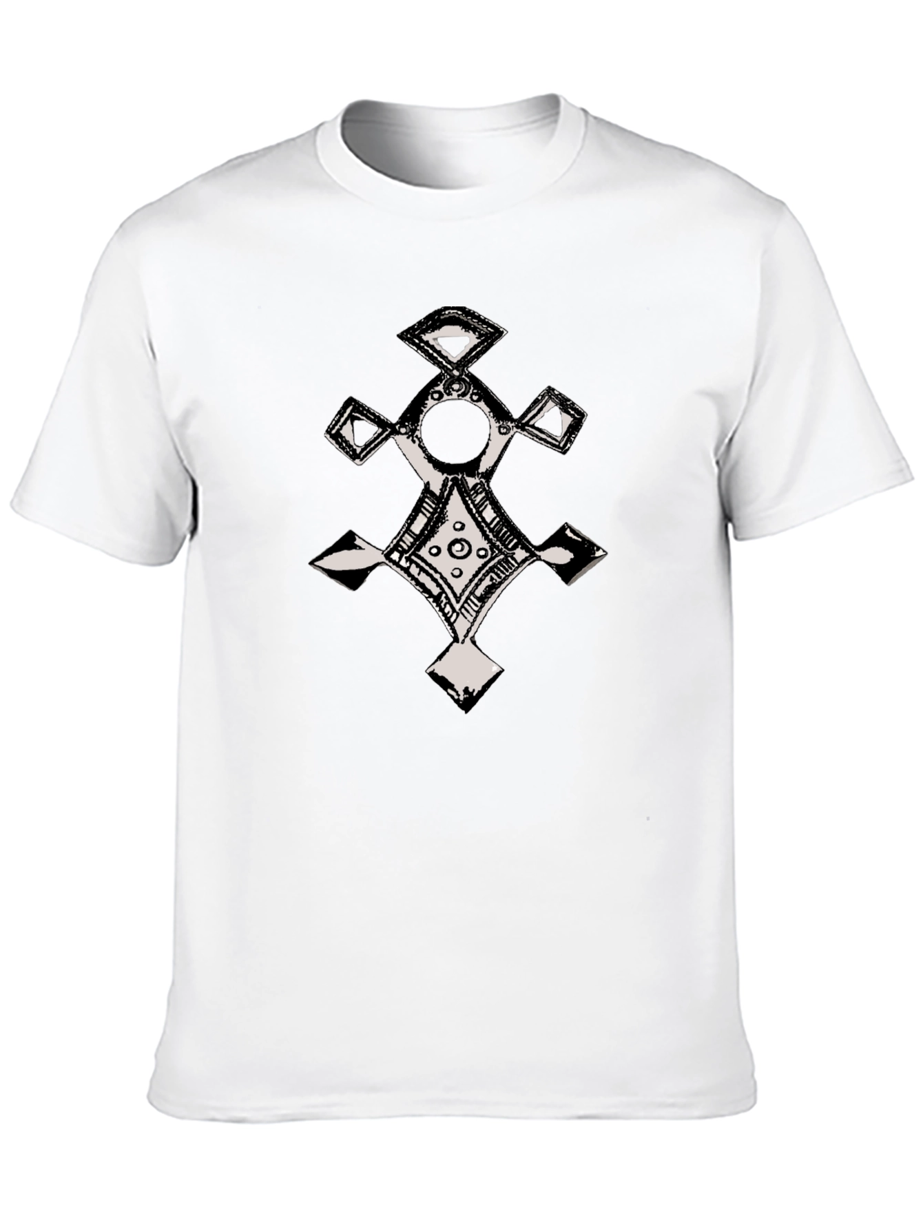 Ethnic Cross Graphic T-Shirt