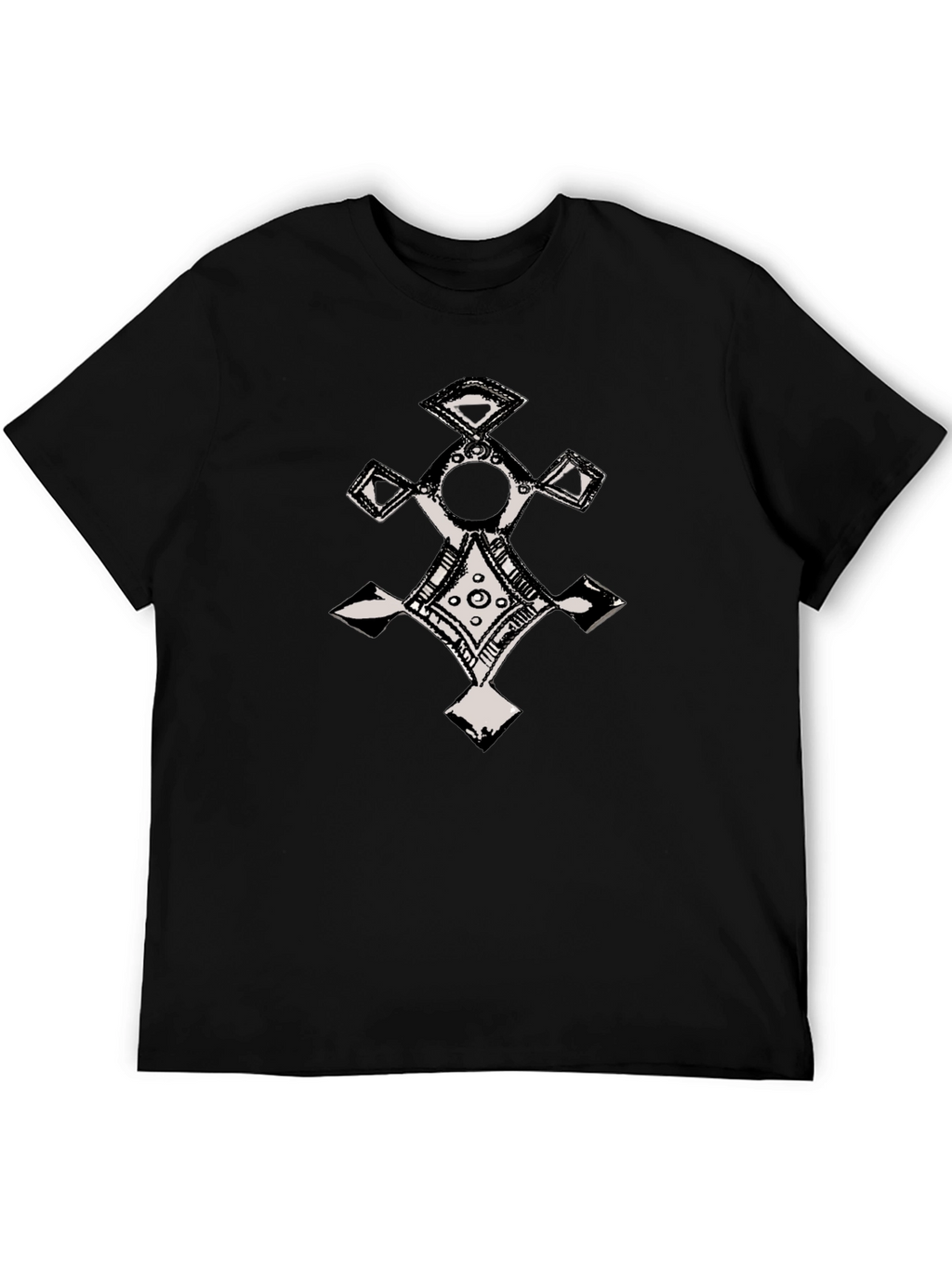 Ethnic Cross Graphic T-Shirt