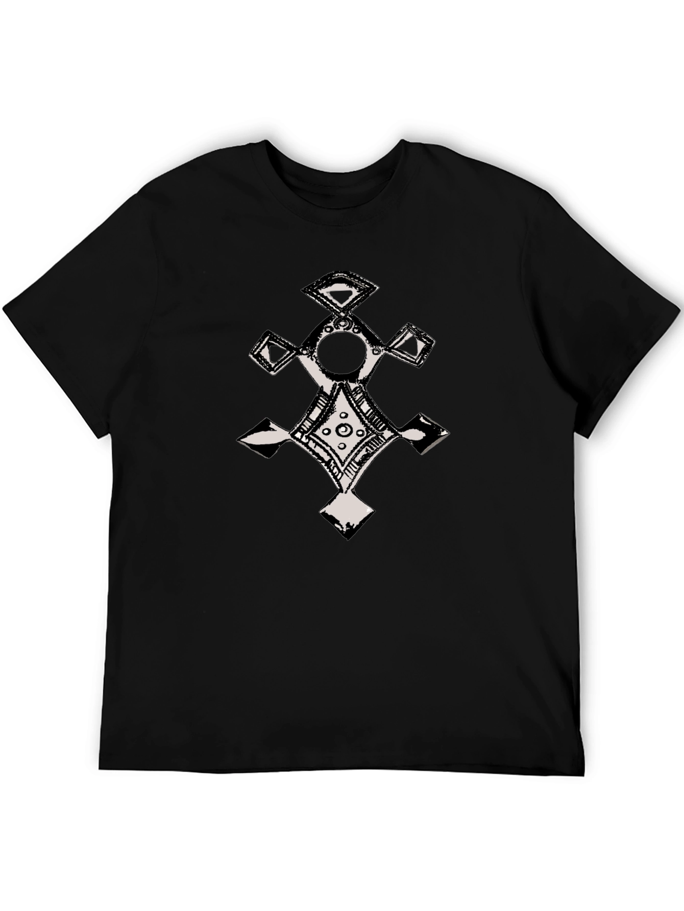 Ethnic Cross Graphic T-Shirt