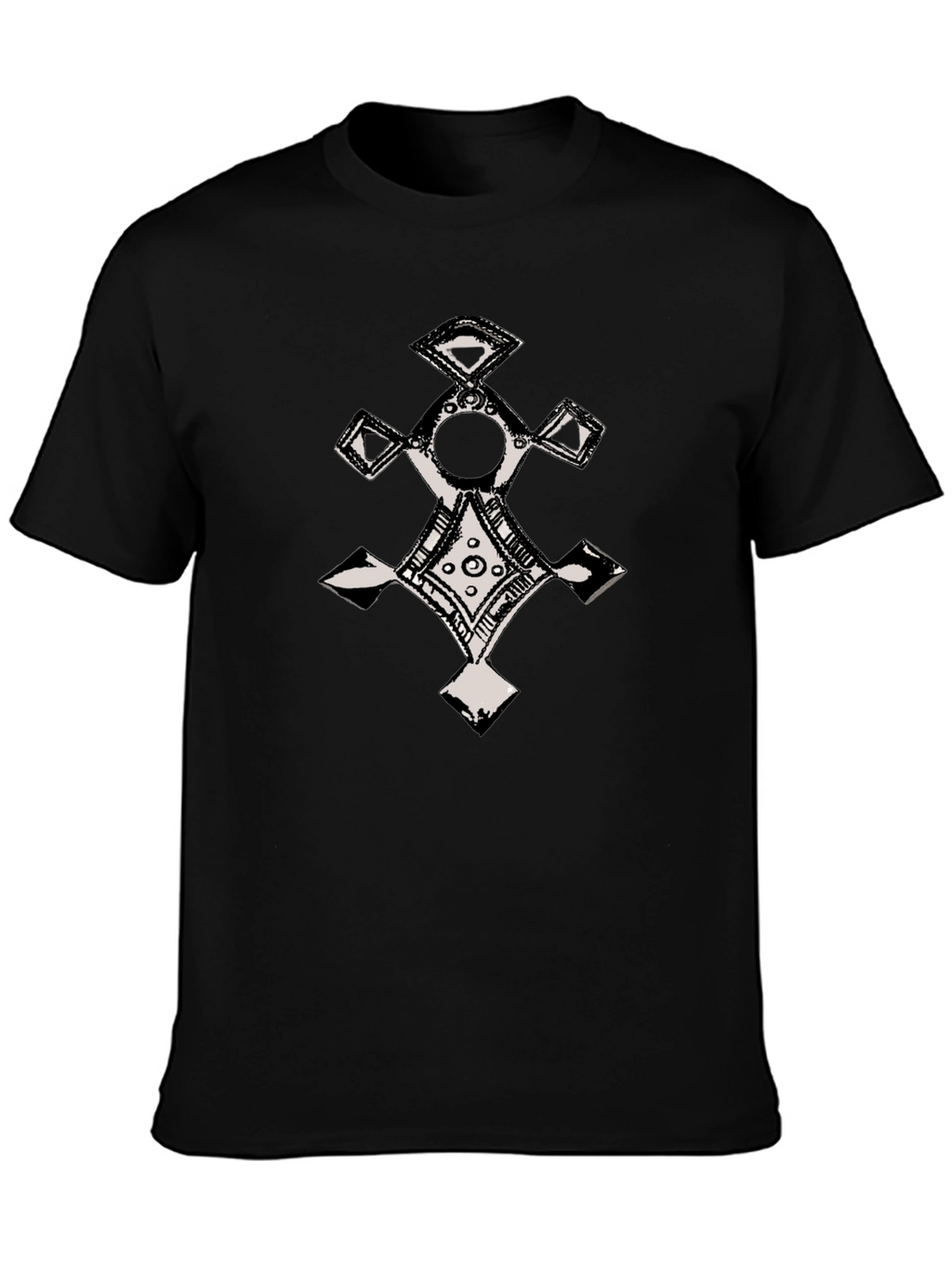 Ethnic Cross Graphic T-Shirt