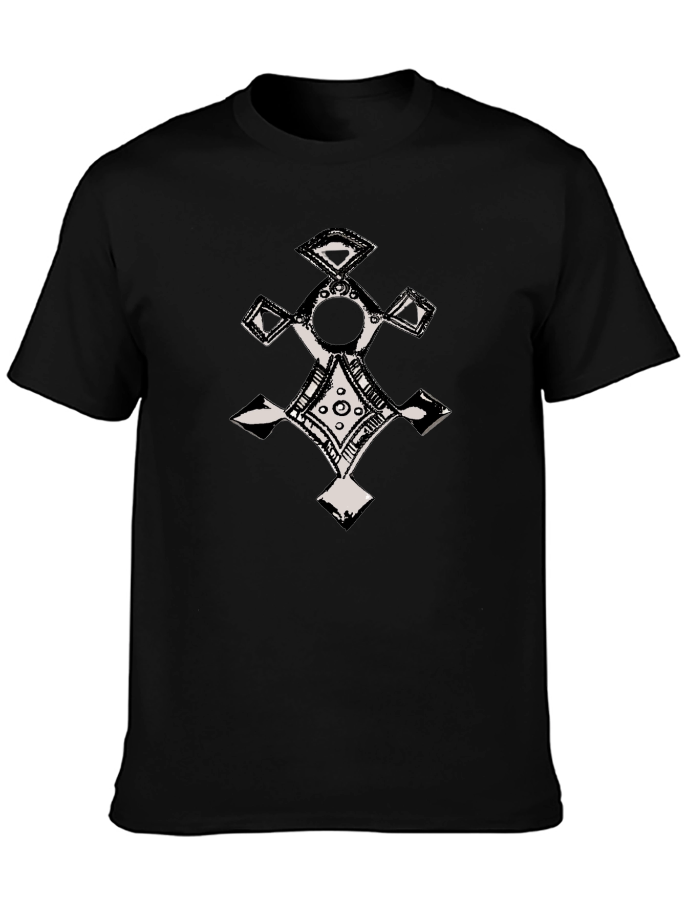 Ethnic Cross Graphic T-Shirt