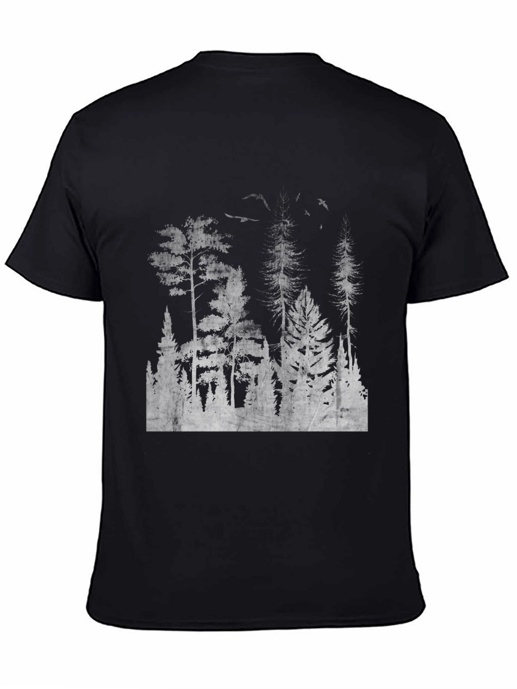 Mens Black Forest Print Tee
