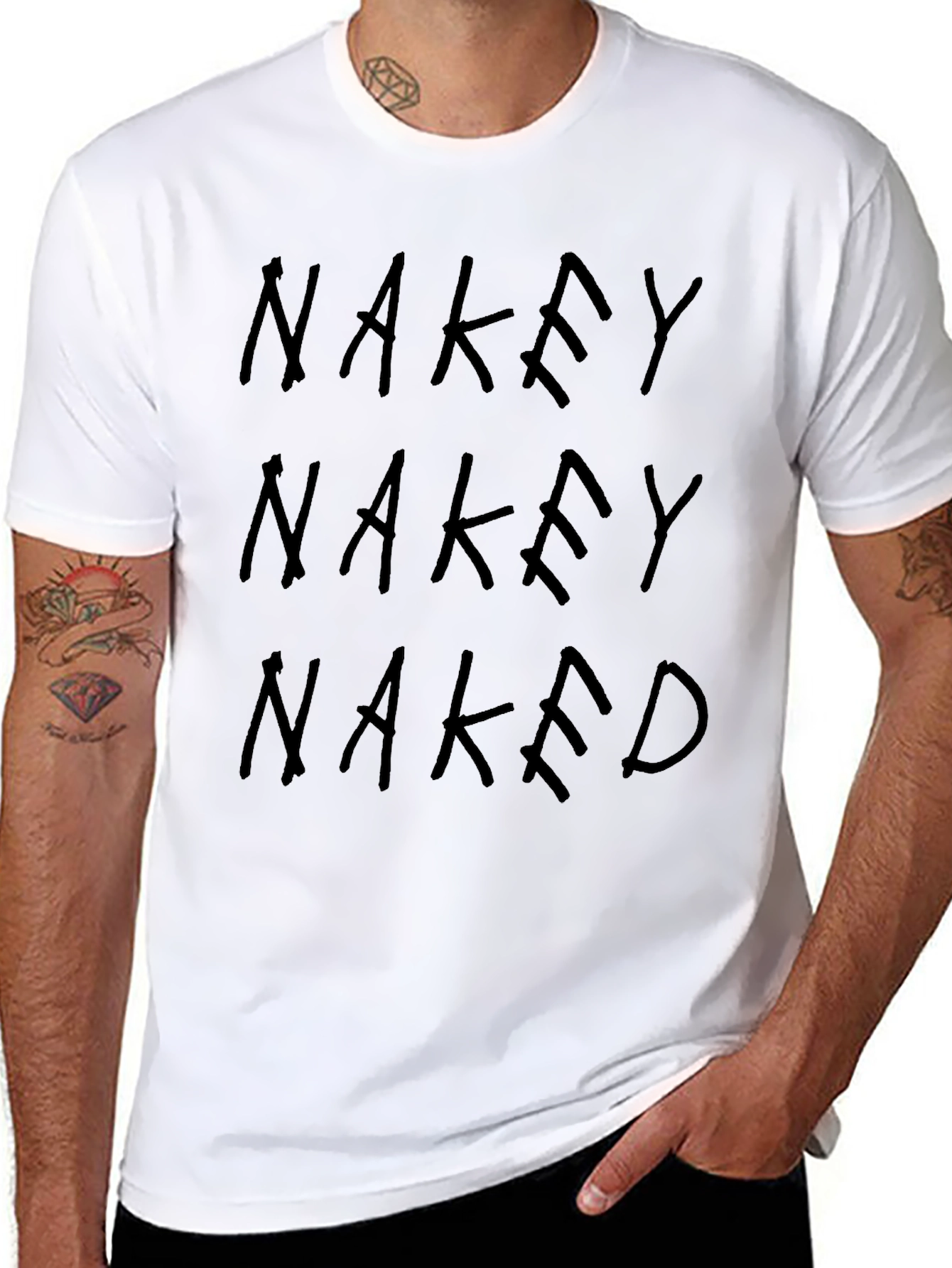 Nakey T-Shirt - Bold Graphic Tee