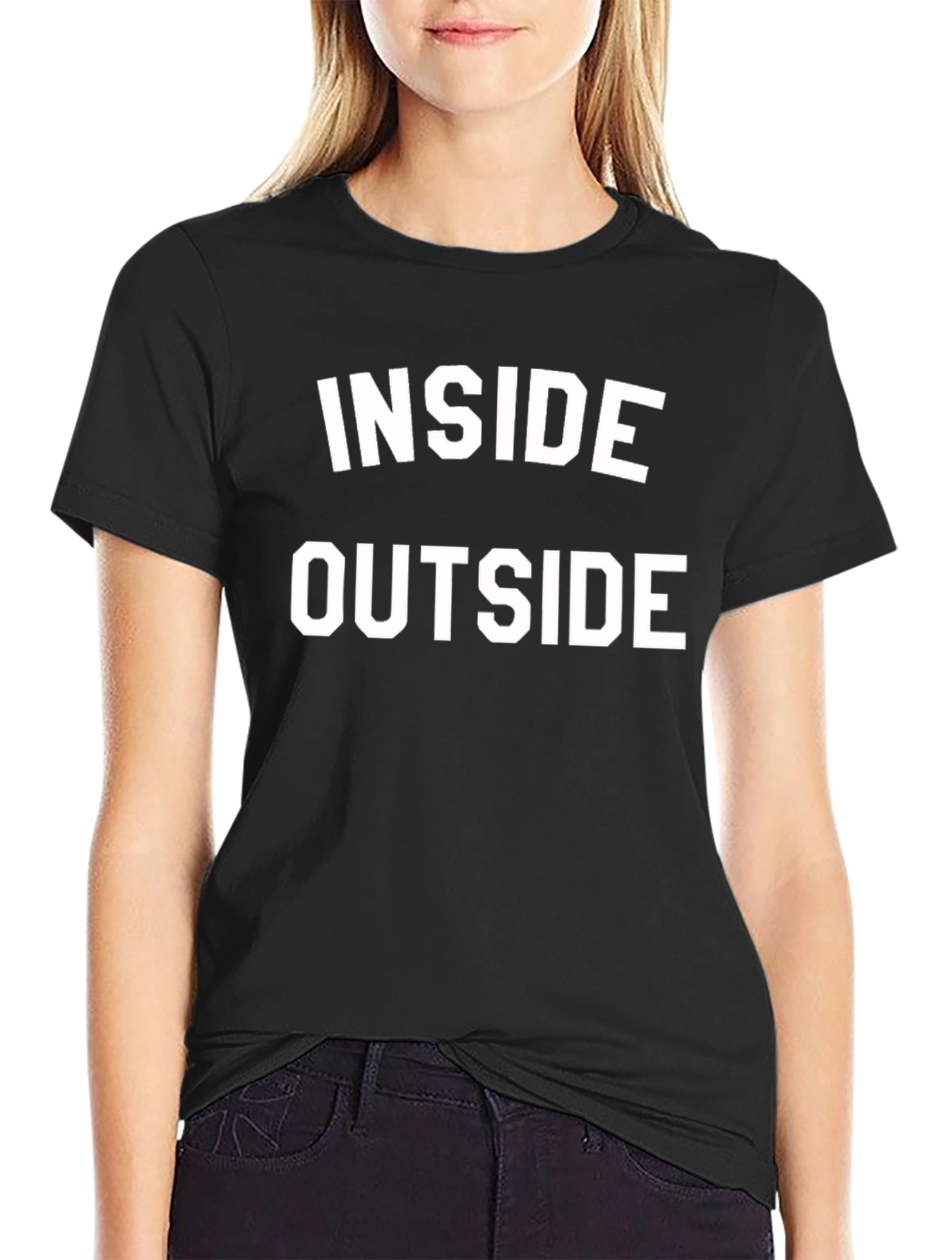 Inside Outside Graphic T-Shirt - Unique Design