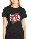 Unyielding Spirit Graphic Tee - Never Be Defeated