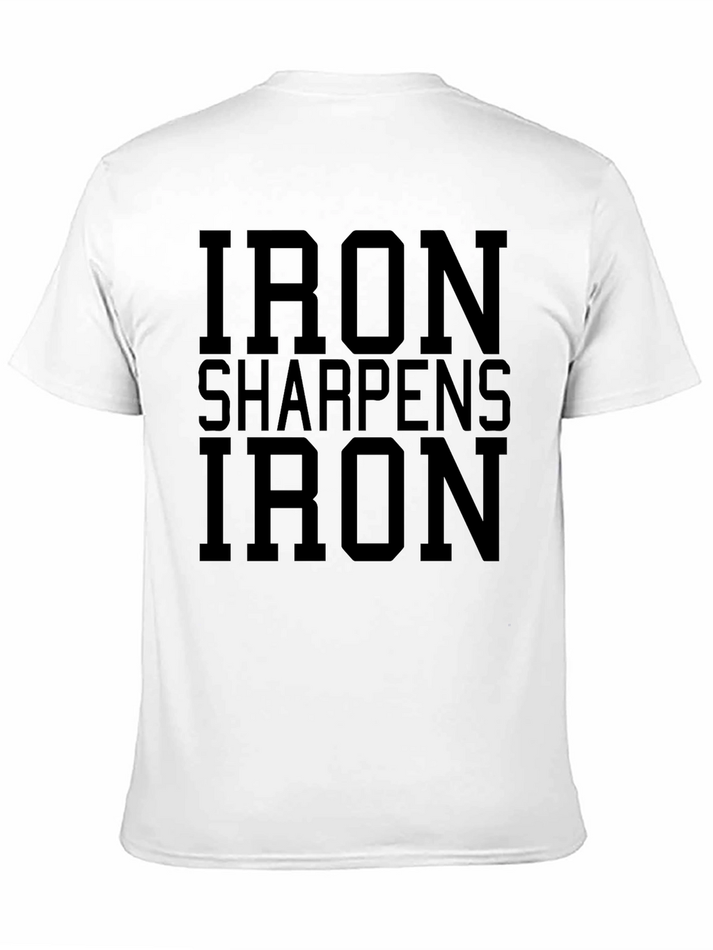 Iron Sharpens Iron Black T-Shirt Motivation