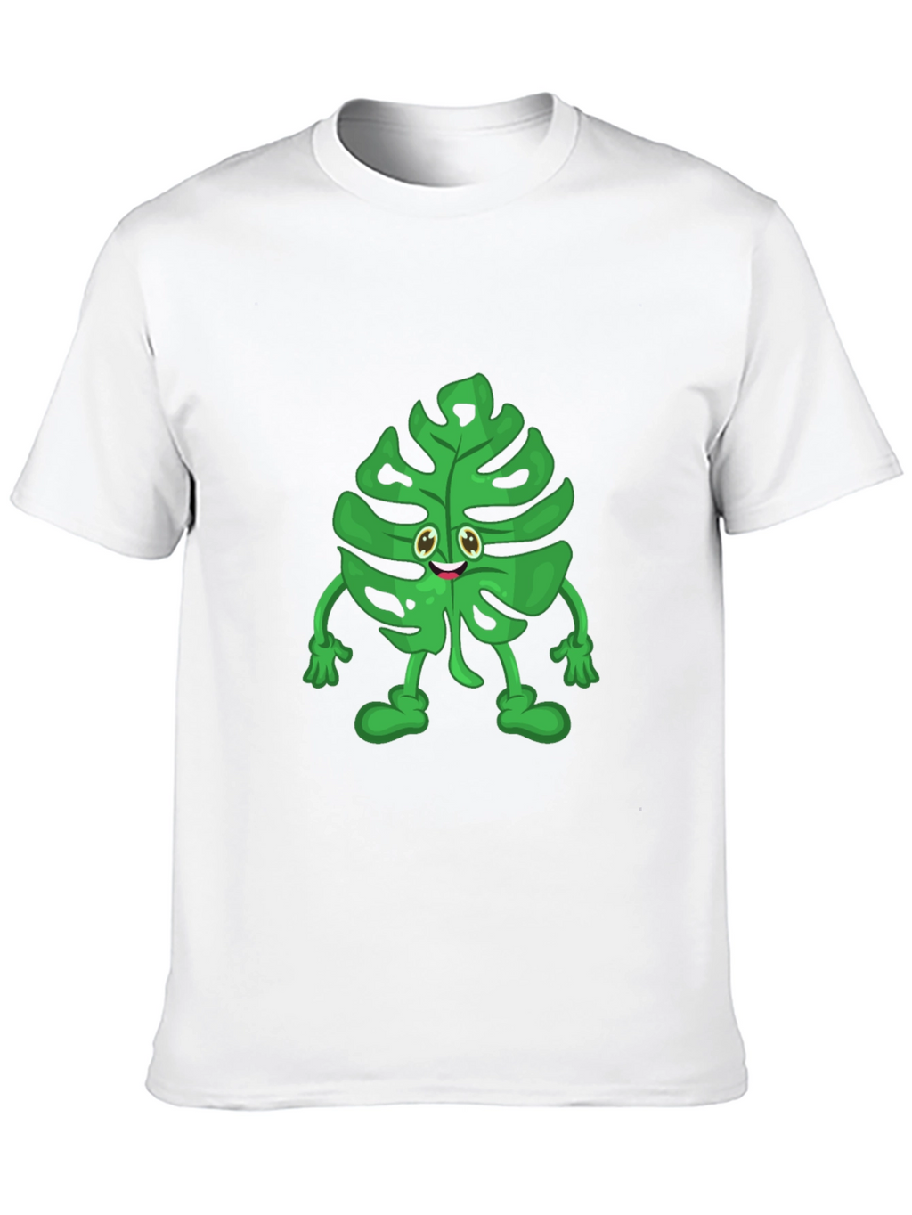 Funny Monstera Plant T-Shirt - Cute Cartoon Graphic Tee