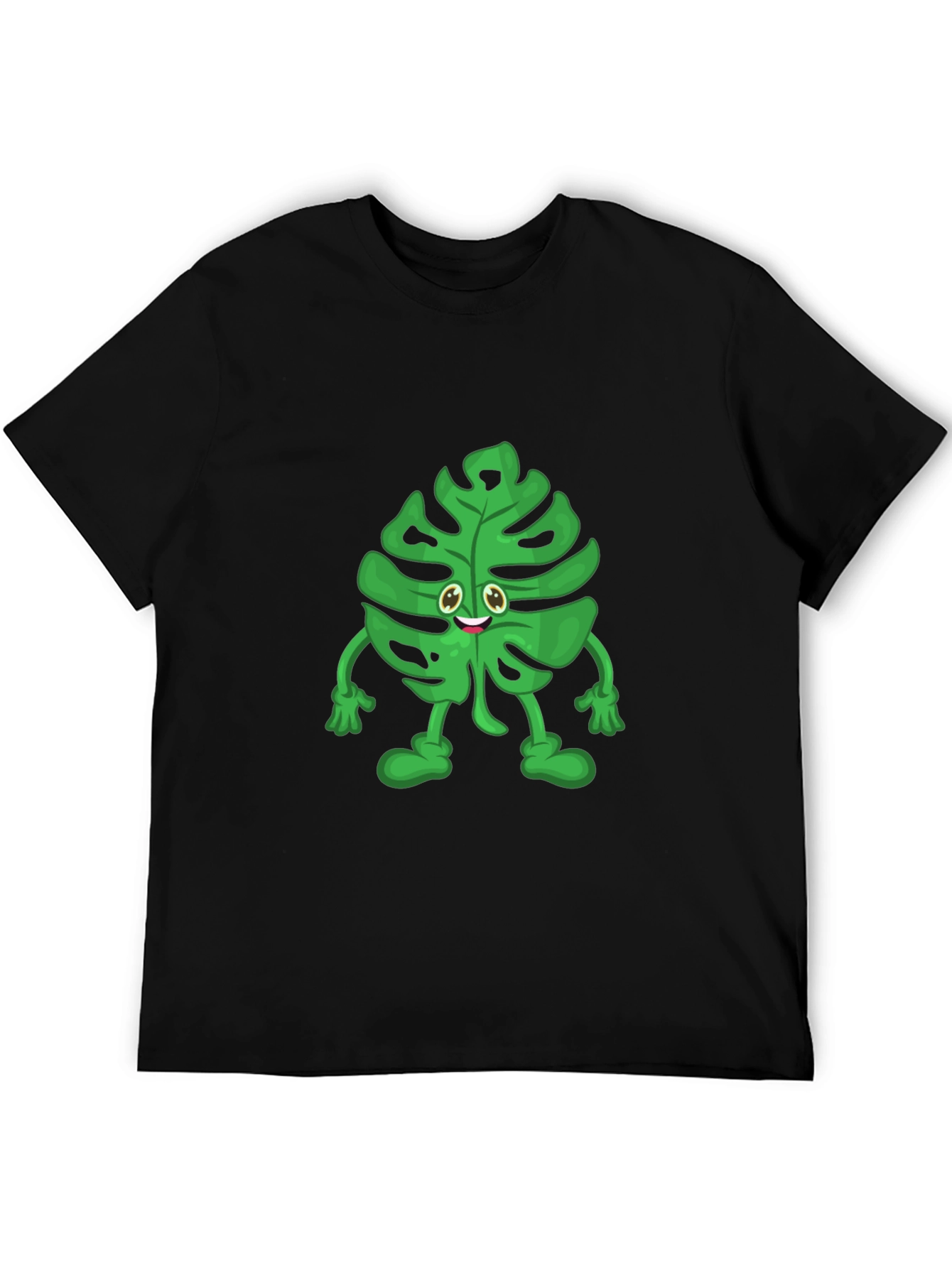 Funny Monstera Plant T-Shirt - Cute Cartoon Graphic Tee