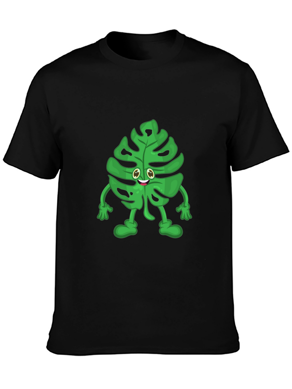 Funny Monstera Plant T-Shirt - Cute Cartoon Graphic Tee