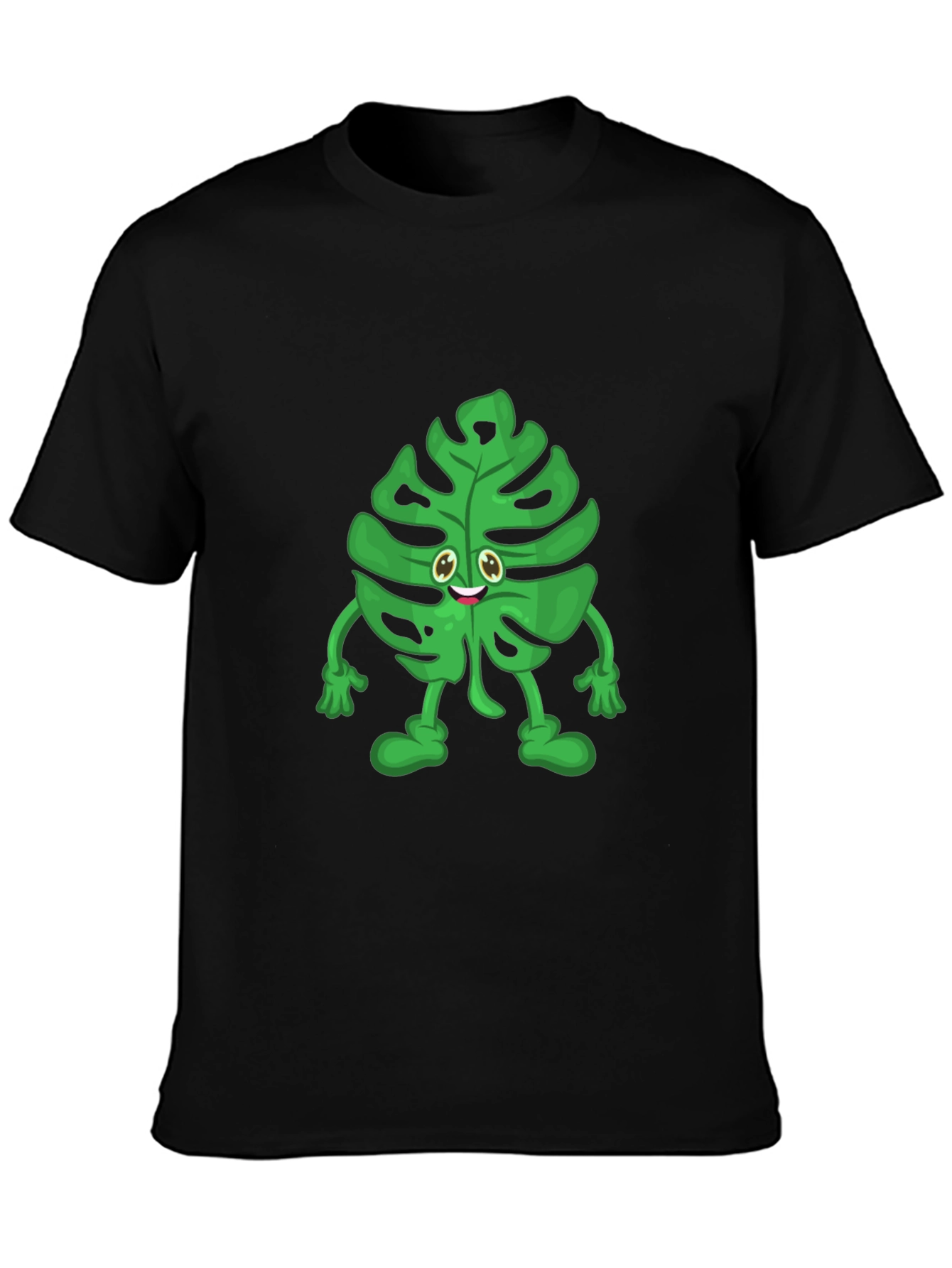 Funny Monstera Plant T-Shirt - Cute Cartoon Graphic Tee