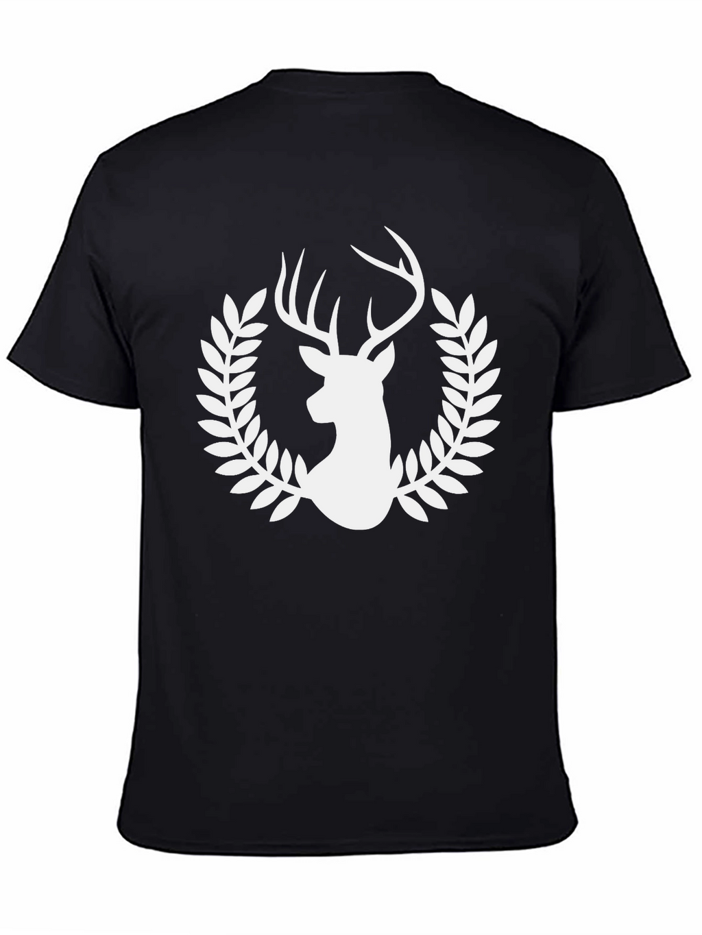 Deer Laurel Wreath Graphic T-Shirt