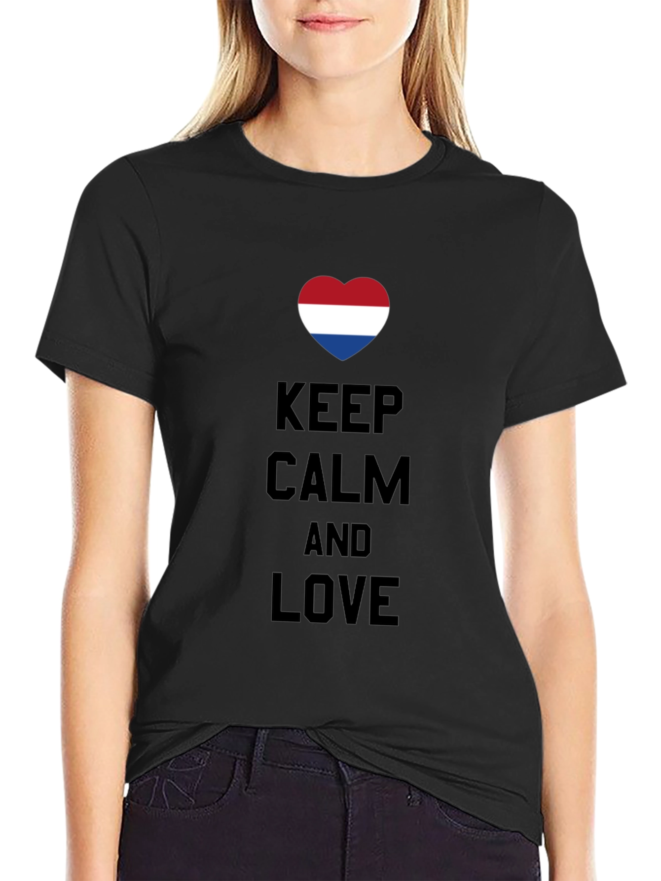Keep Calm and Love - Dutch Heart T-Shirt