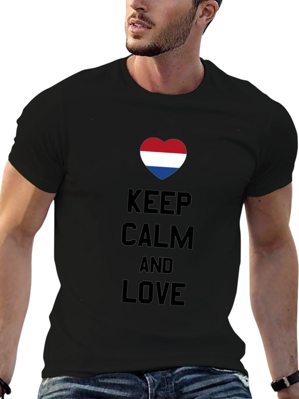 Keep Calm and Love - Dutch Heart T-Shirt